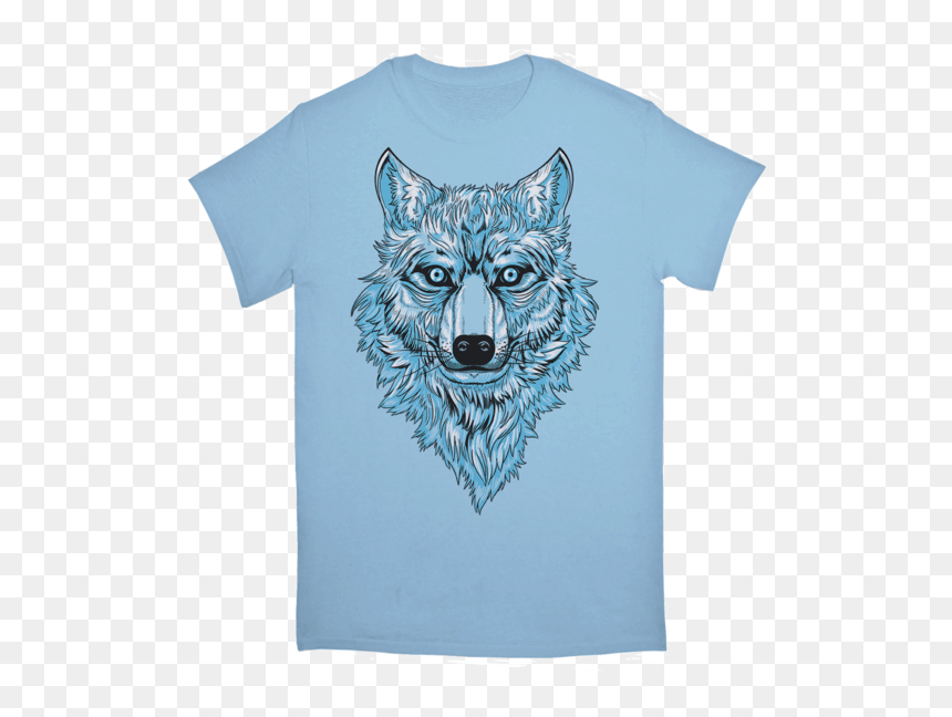 Blue Wolf Tshirt - Every Time A Christian Defends Trump An Angel Loses, HD Png Download - blue wolf png