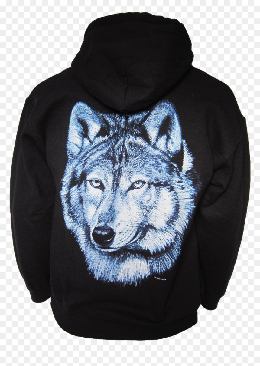 Hoodie, HD Png Download - blue wolf png