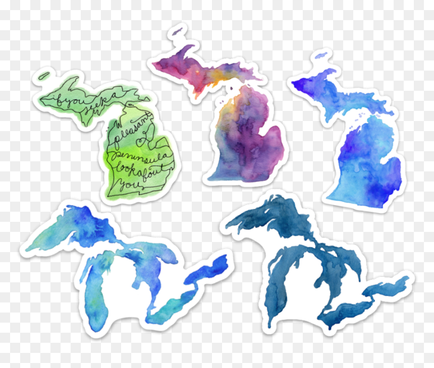 Great Lakes And Michigan Stickers - Great Lakes, HD Png Download - great lakes png