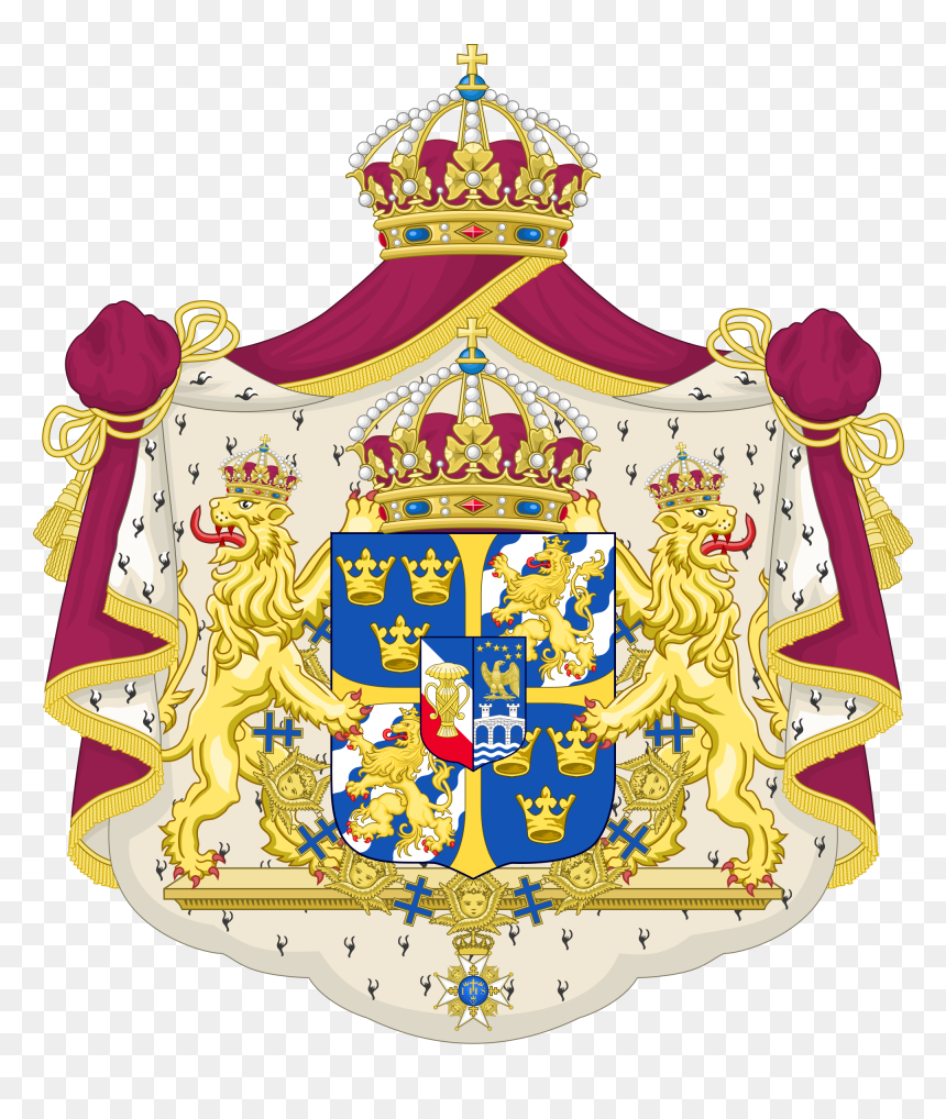 Greater Coat Of Arms Of Sweden - Romanian Royal Coat Of Arms, HD Png Download - sweden png