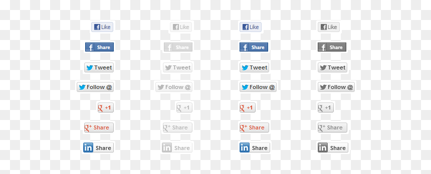 Screenshot, HD Png Download - social buttons png