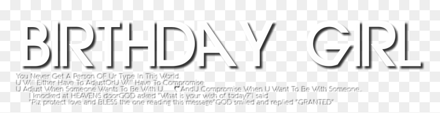 Birthday Girl Png - Paper, Transparent Png - girl text png