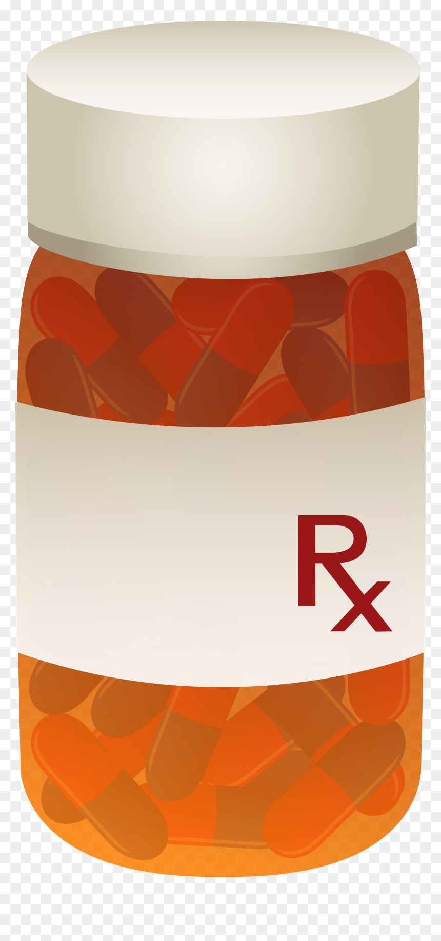 Pills Orange Png, Transparent Png - medicine bottle pills png