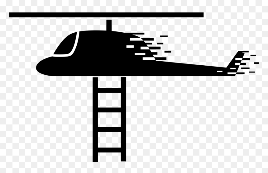 Vector Illustration Of Helicopter Rotorcraft Applies - Airplane, HD Png Download - drone vector png