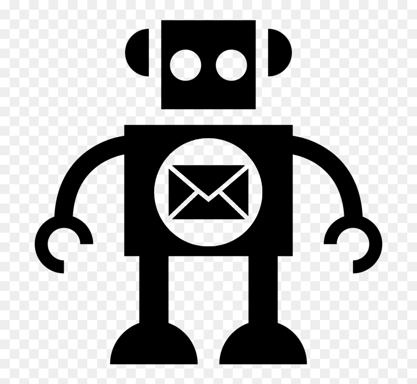 Robot Simple, HD Png Download - mailchimp png