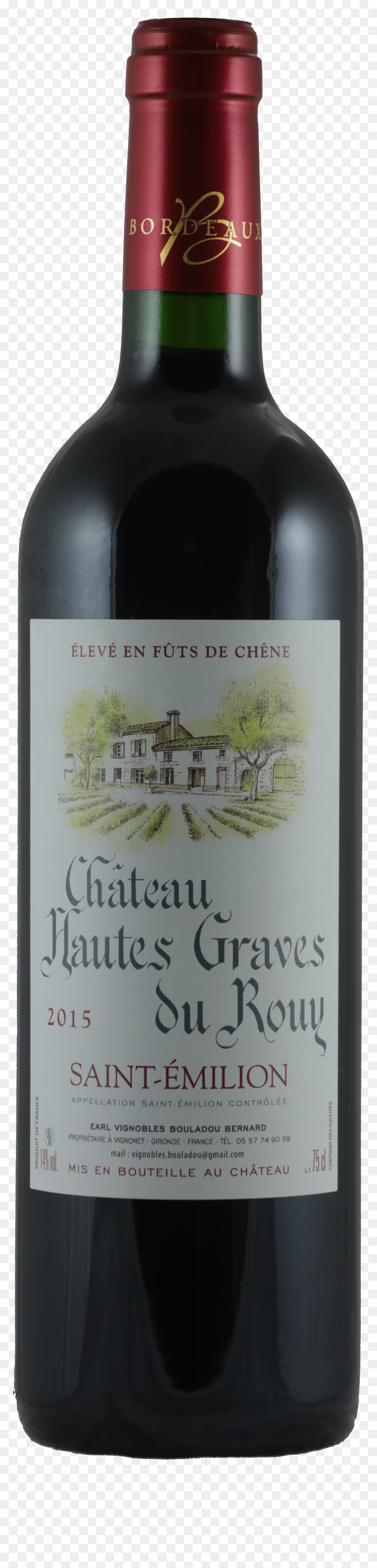 Bouteille De Vin - Chateau Haut Simard Saint Emilion, HD Png Download - graves png