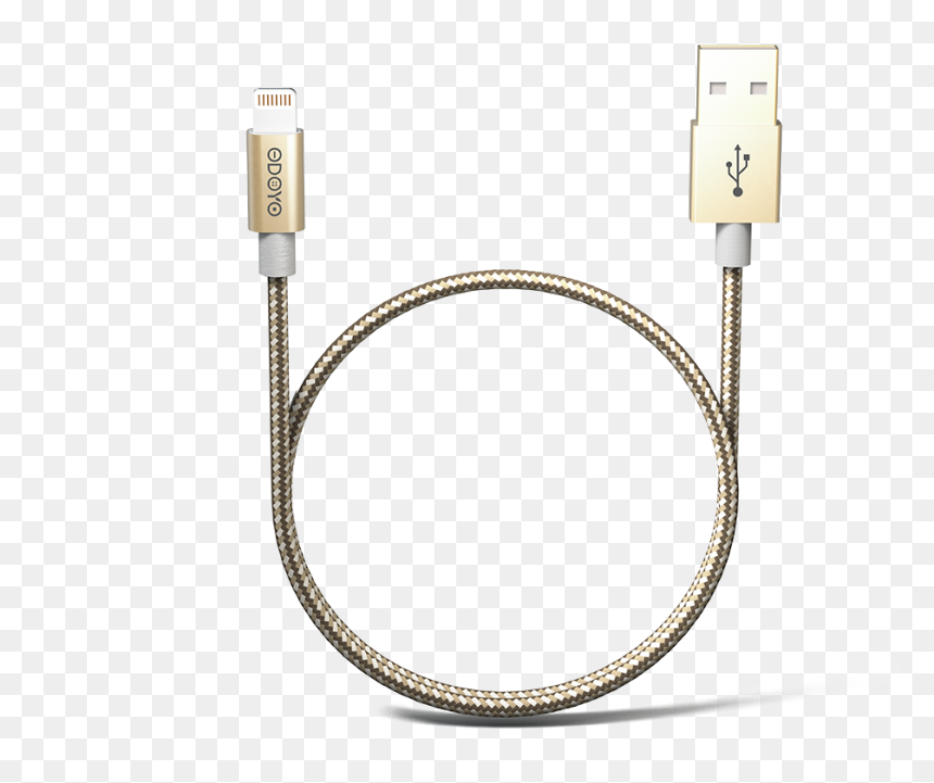 2-meter Metallic Mfi Lightning To Usb Cable - Usb Cable, HD Png Download - usb port png