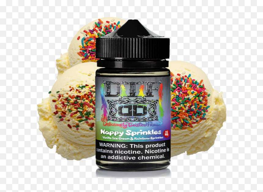 D - T - F - Salt - Happy Sprinkles 30ml - Chocolate, HD Png Download - rainbow sprinkles png