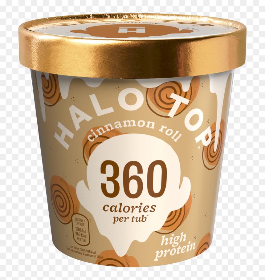 Halo Top Cinnamon Roll, HD Png Download - rainbow sprinkles png