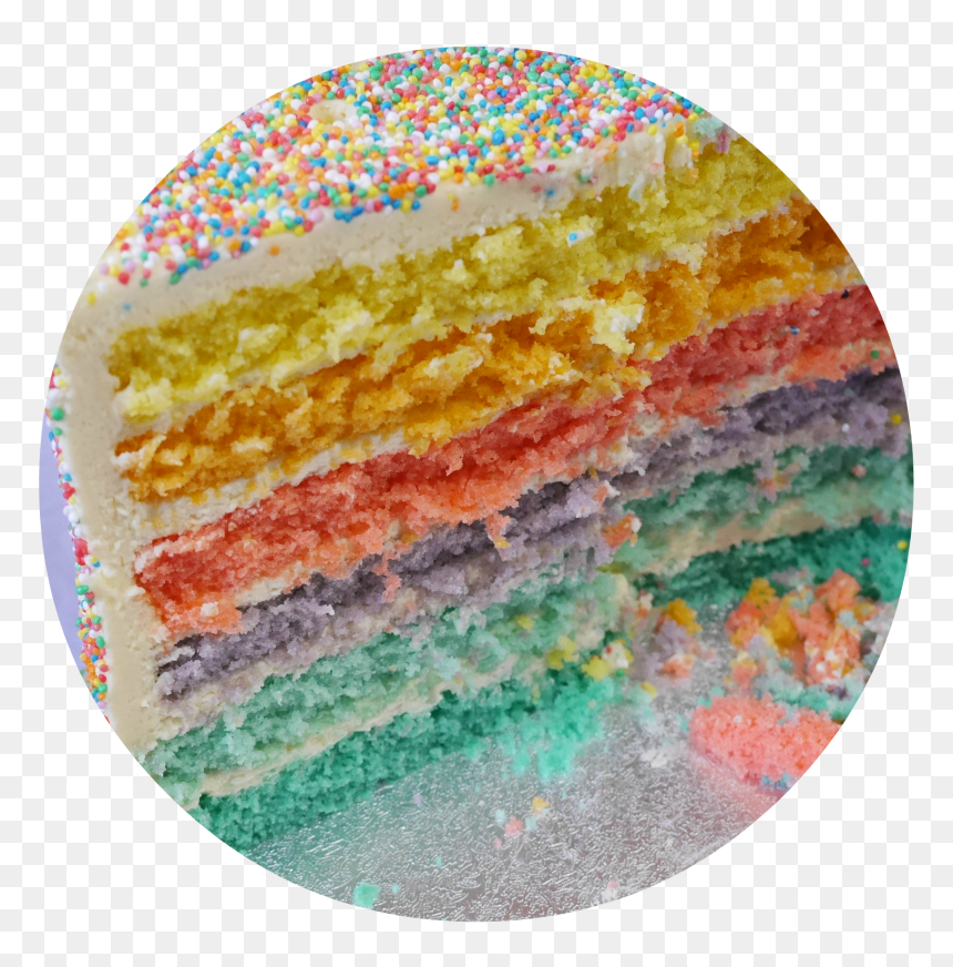 P1010295 - Kuchen, HD Png Download - rainbow sprinkles png