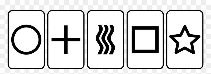 Zener Cards Used In The Early Twentieth Century For - Zener Card, HD Png Download - sixthsense.png