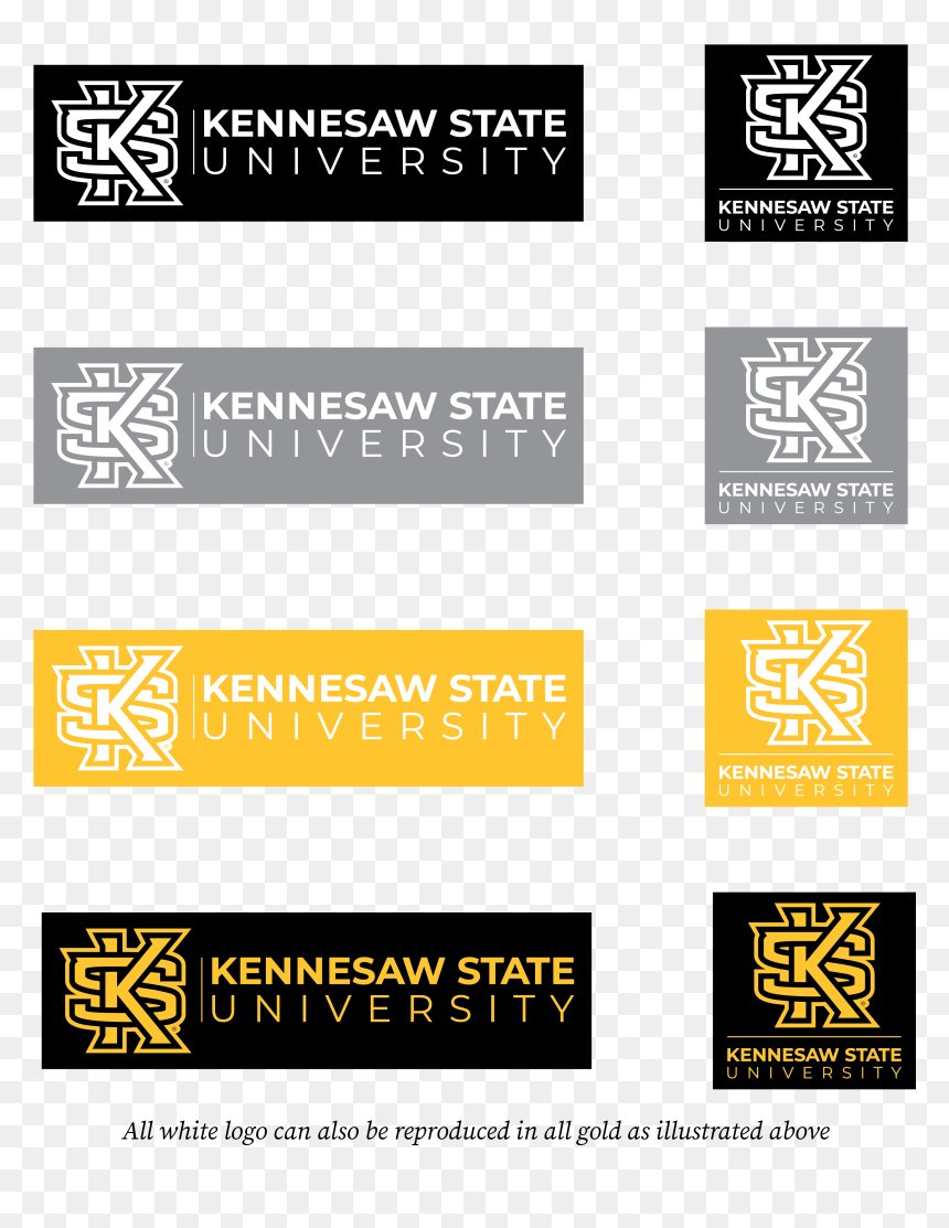 White Color Master Brand - Graphics, HD Png Download - kennesaw state logo png