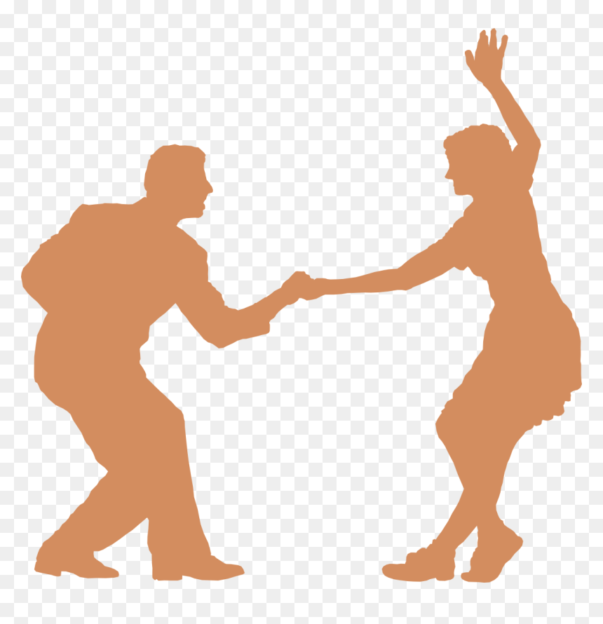 Lindy Hop Swing Dance Silhouette, HD Png Download - dirty dancing png