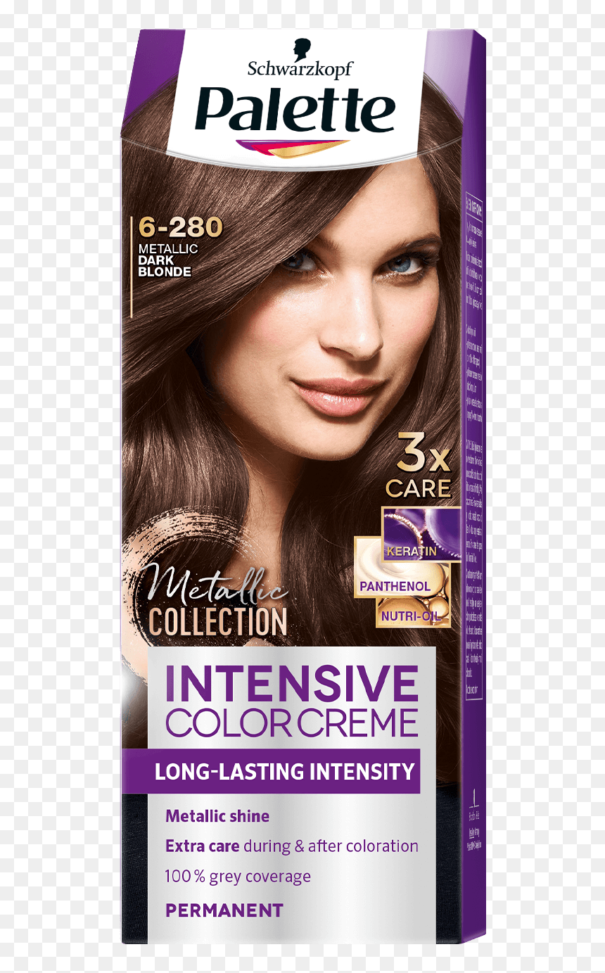 Palette Com Metallic 6 280 Metallic Dark Blonde - Palette Intensive Color Creme 6, HD Png Download - blonde beard png