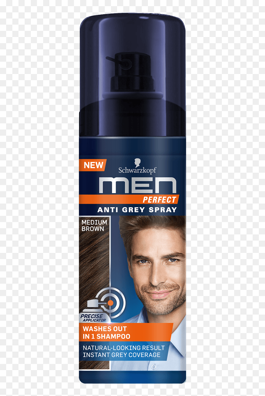 Men Perfect Com Anti Grey Spray Medium Brown - 9000101209198, HD Png Download - blonde beard png