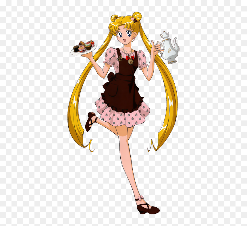 Tsukino Usagi - Sailor Moon Cafe Usagi, HD Png Download - usagi tsukino png