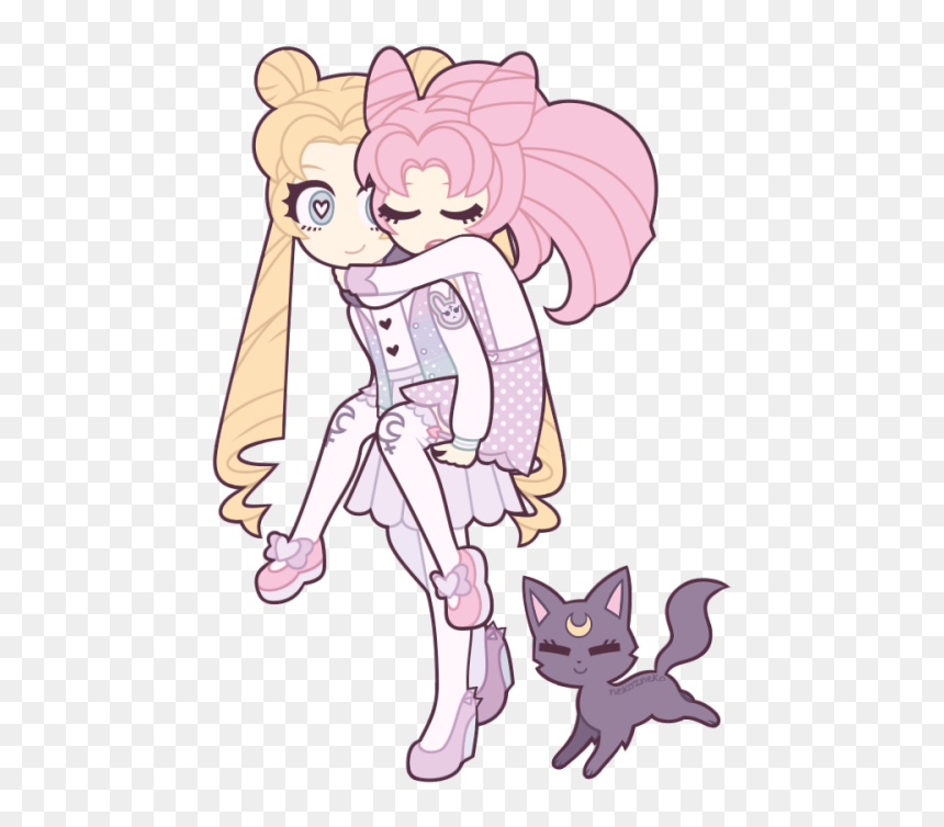 Luna Sailor Moon Pastel Goth Usagi Tsukino Chibiusa - Sailor Moon Chibiusa, HD Png Download - usagi tsukino png