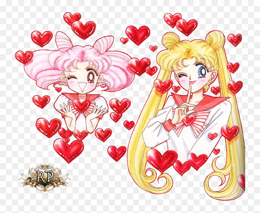 Chibi-usa Y Usagi - Sailor Moon Valentines Day, HD Png Download - usagi tsukino png