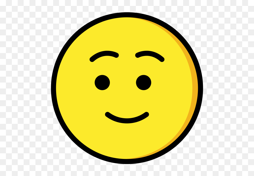 Smiley, HD Png Download - straight face emoji png