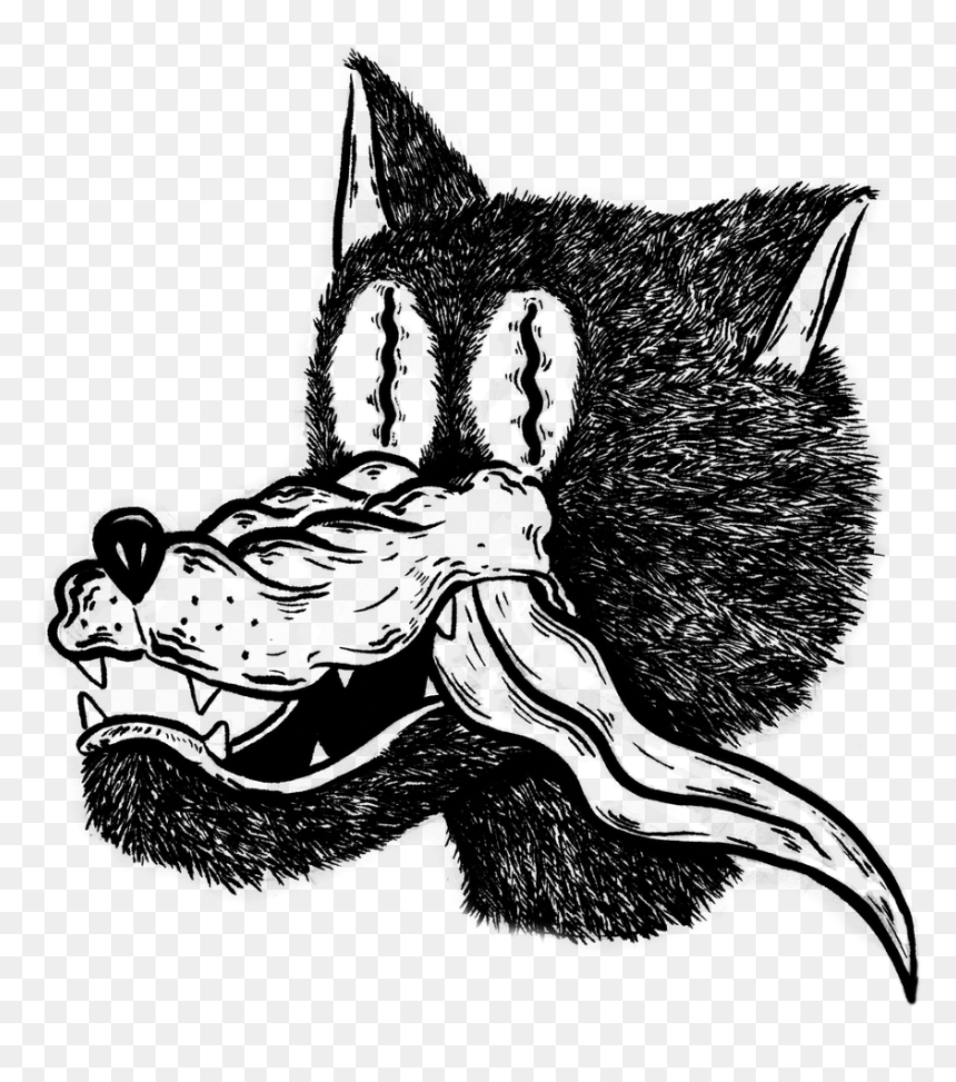 Illustration, HD Png Download - wolf print png