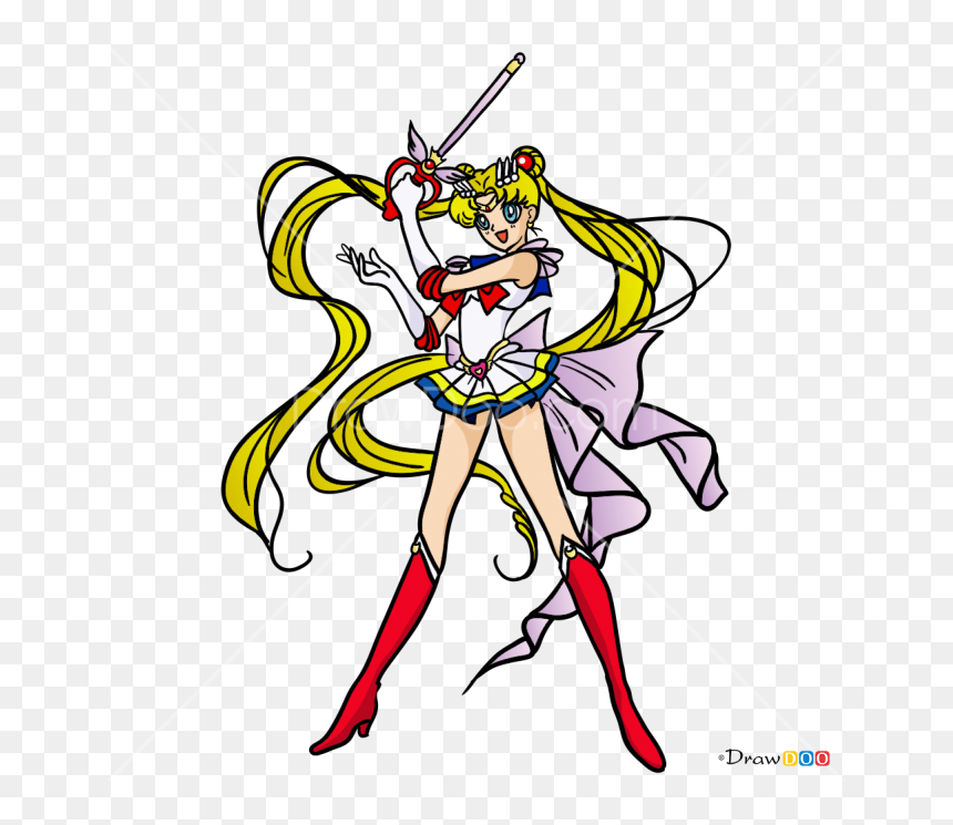 How To Draw Sailor Moon, Anime Girls - Illustration, HD Png Download - usagi tsukino png