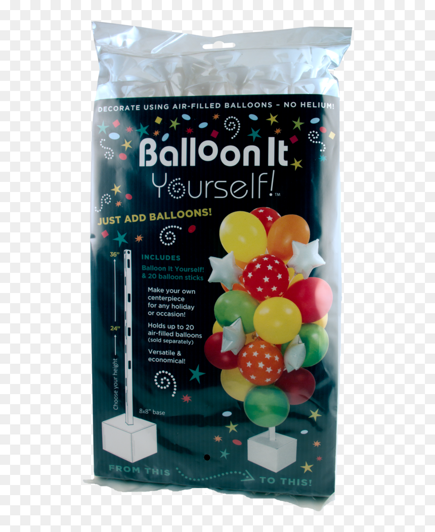 Air Filled Balloon Centerpieces Clipart , Png Download - Birthday, Transparent Png - centerpiece png
