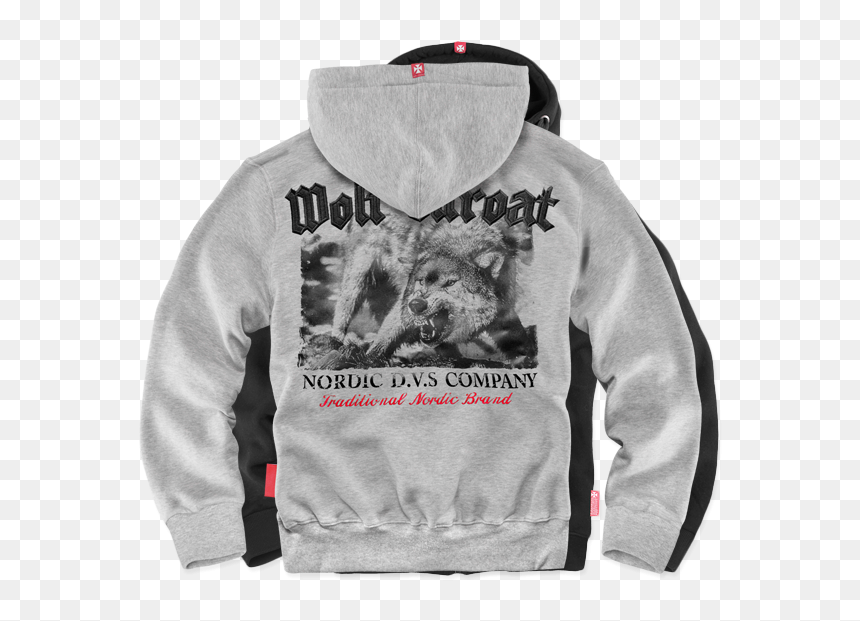 Da Mkz Wolfthroat-bz124 - Hoodie, HD Png Download - wolf print png