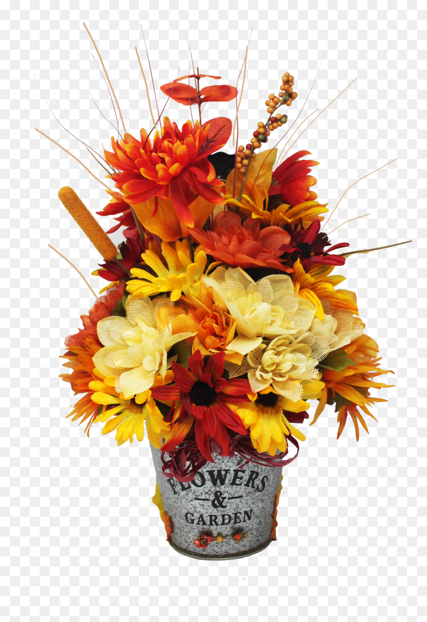Autumn Owl Floral Centerpiece Back View - Bouquet, HD Png Download - centerpiece png