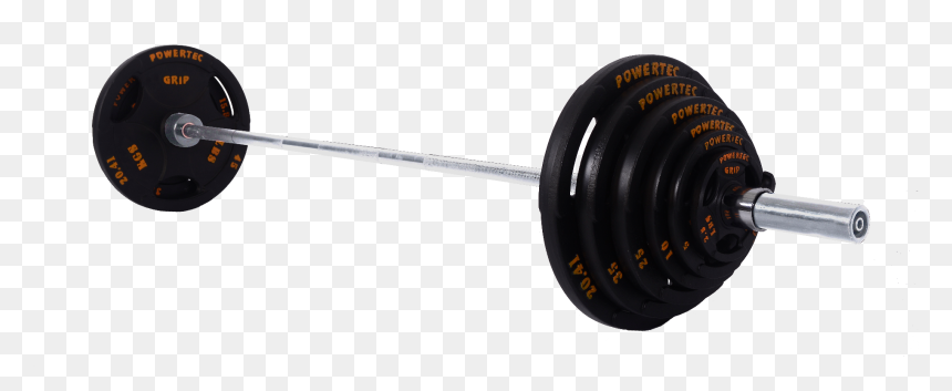 Powertec Olympic Grip 300lb Weight Set - Weightlifting, HD Png Download - weight bar png