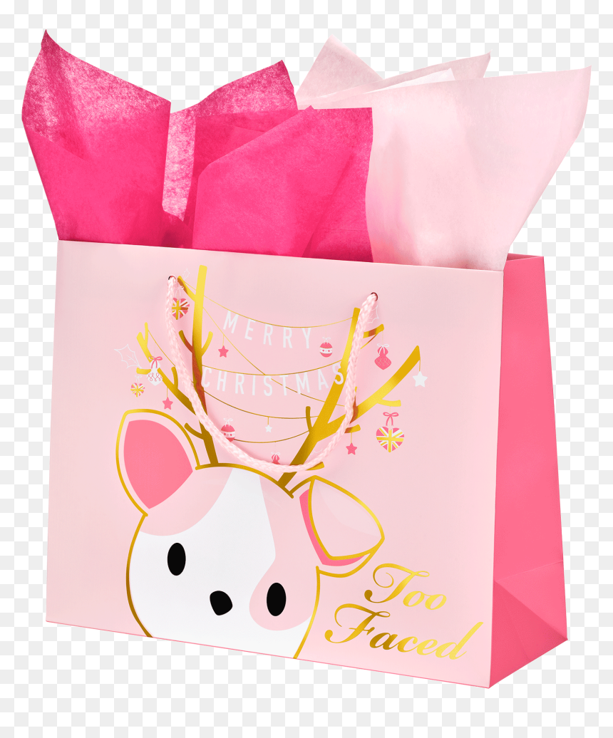 Clover Christmas Bag With Tissue - Bag, HD Png Download - clover border png