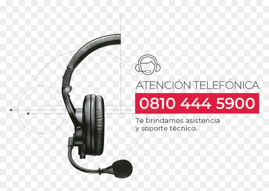 Sucursal Virtual - Headphones, HD Png Download - atencion atencion png
