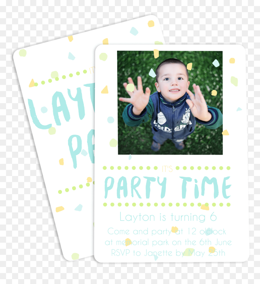 Picture Of It"s Party Time Notecard - Graphic Design, HD Png Download - notecard png