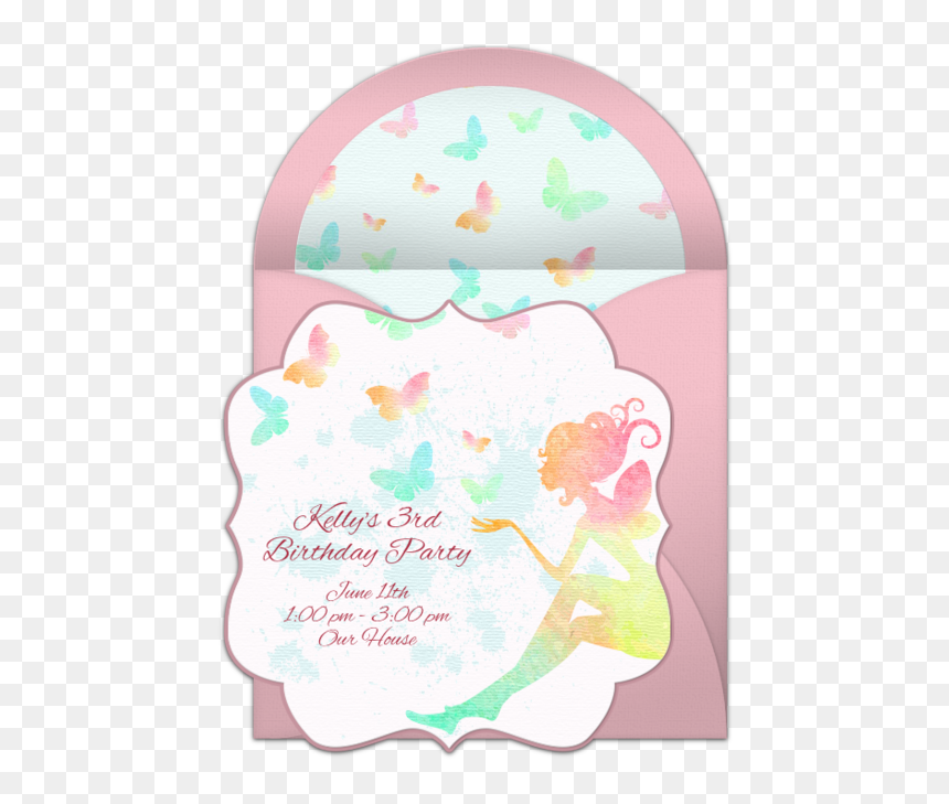 Fairy And Butterfly Invitations, HD Png Download - peppa pig fairy png