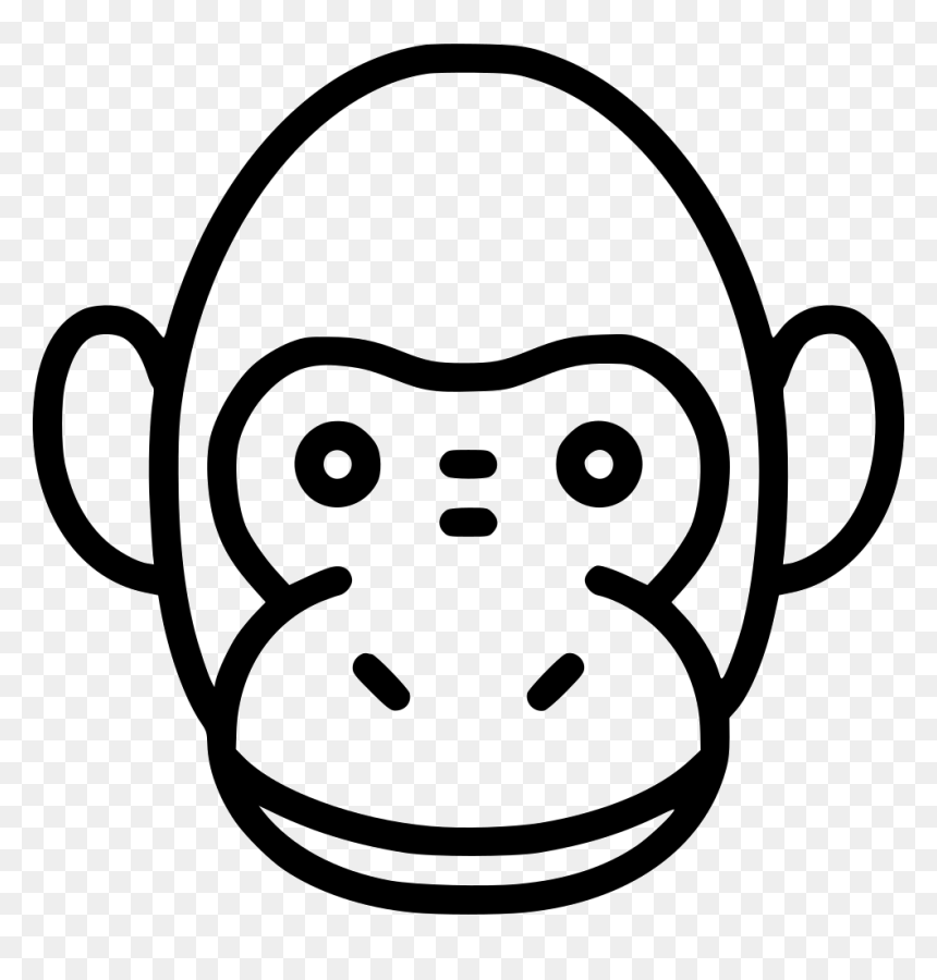 Monkey - Icon, HD Png Download - monkey head png