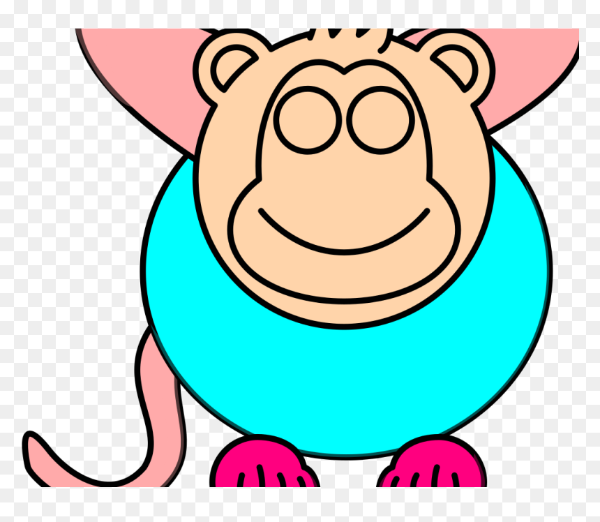 Monkey Head Svg Clip Arts - Black And White Animals Clipart, HD Png Download - monkey head png