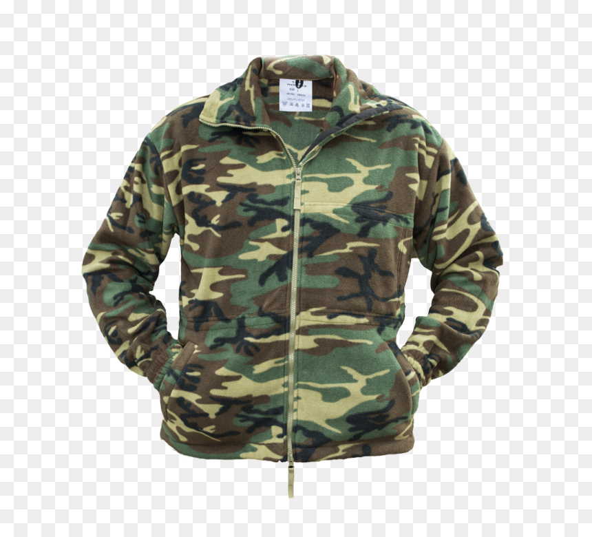 Woodland Fleece Jacket - Camo, HD Png Download - woodland png