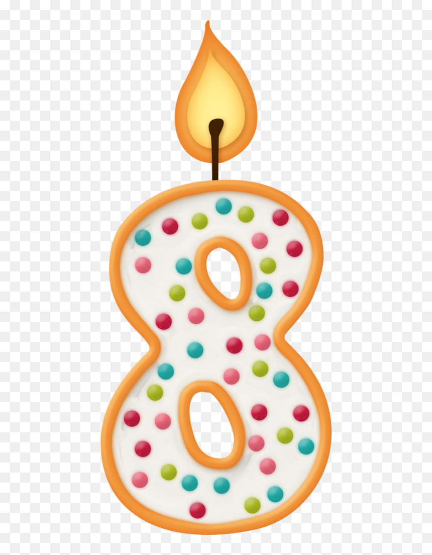 B Wish Birthdays, Clip Art - Birthday Candle 8 Png, Transparent Png - shopkins wishes png