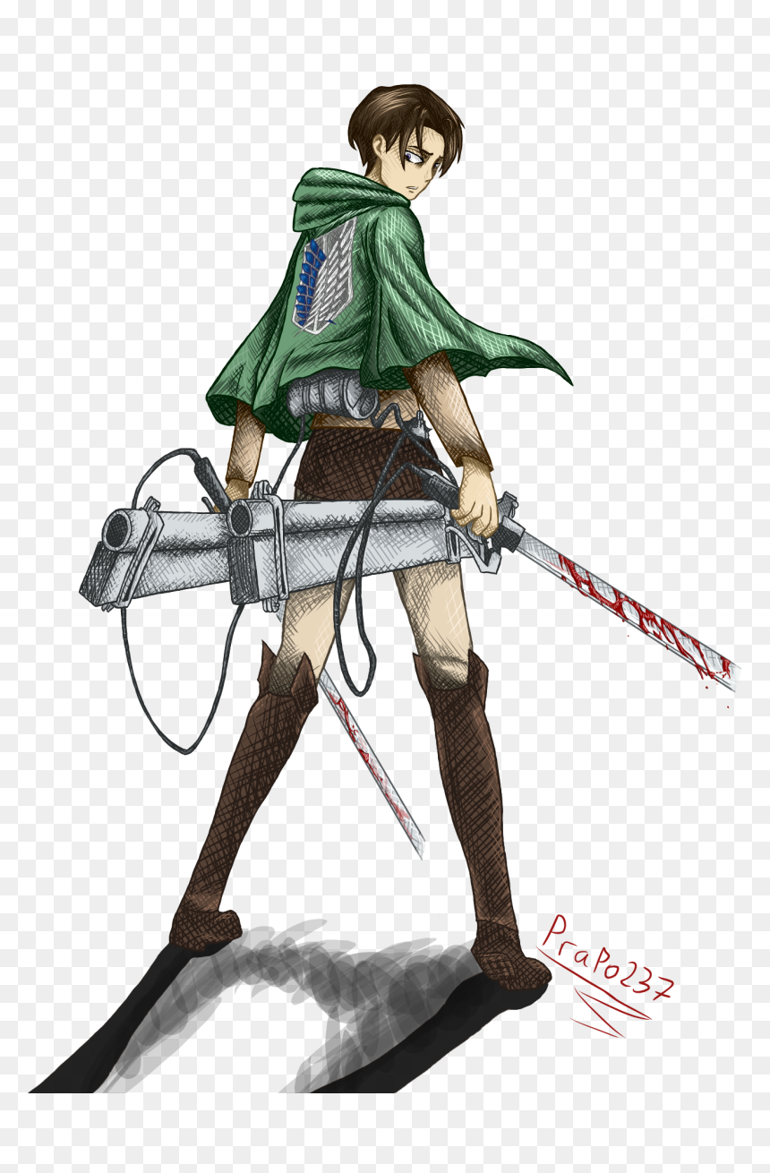 Levi Atak On Titan, HD Png Download - levi ackerman png
