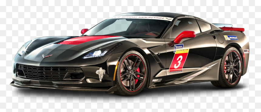 Black Chevrolet Corvette Stingray Car Pn - Stingray Corvette Michelin, HD Png Download - jayhawk png