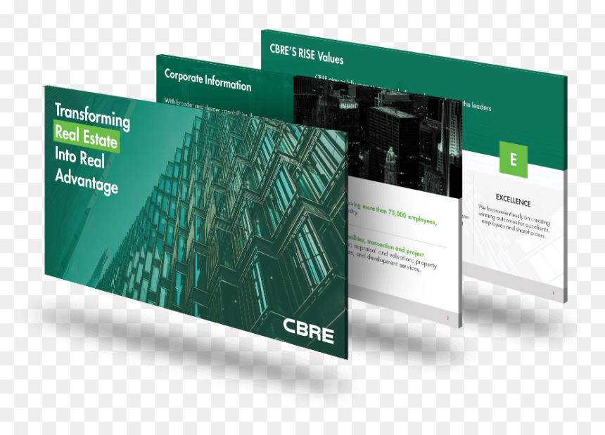 Real Estate Pitch Deck, HD Png Download - cbre logo png