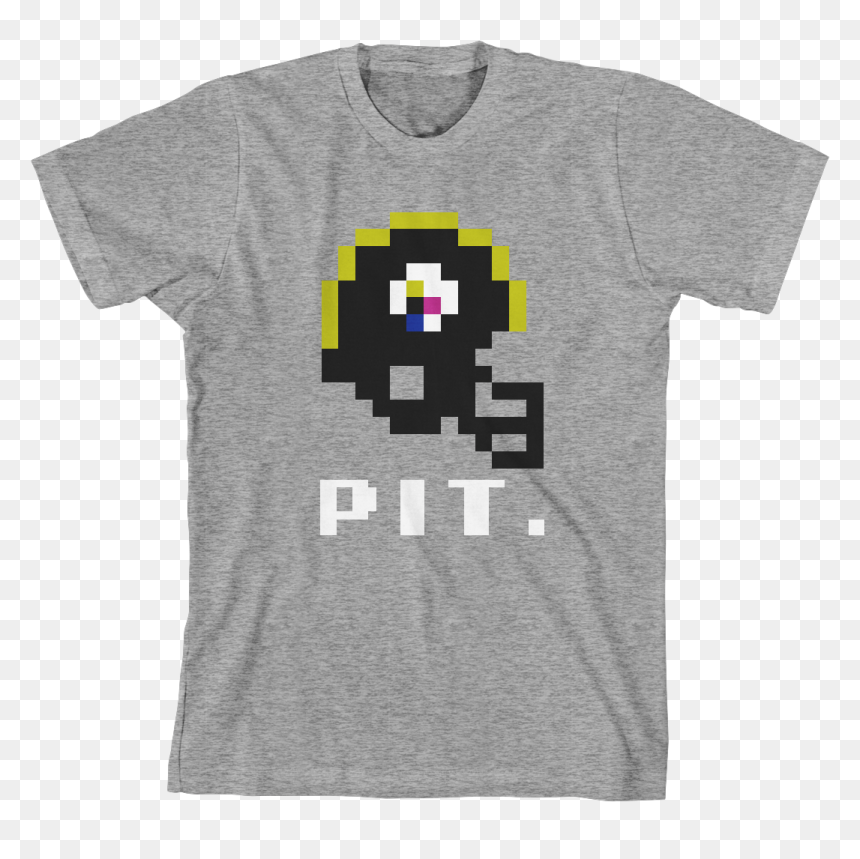 Steelers Tecmo Super Bowl Helmet Shirt - Steelers 8 Bit Shirt, HD Png Download - steelers helmet png