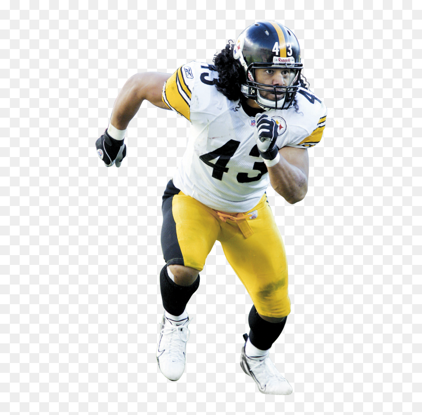 Steelers Troy Polamalu, HD Png Download - steelers helmet png