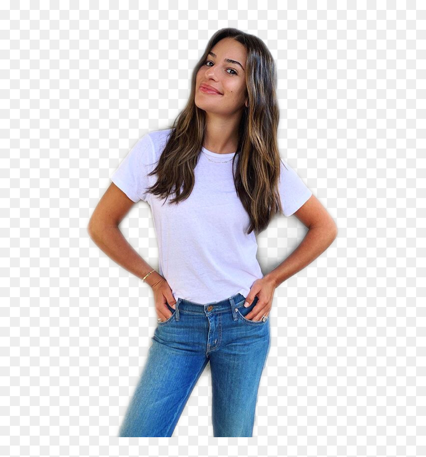 Re Done 1960s Slim Tee, HD Png Download - lea michele png
