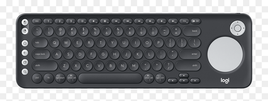 Logitech K600 Tv Keyboard With Integrated Touch Pad - Keyboards With Integrated Touchpad, HD Png Download - d pad png