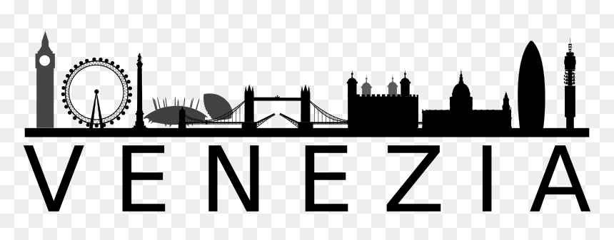 Venezia - London Skyline Silhouette, HD Png Download - venice png