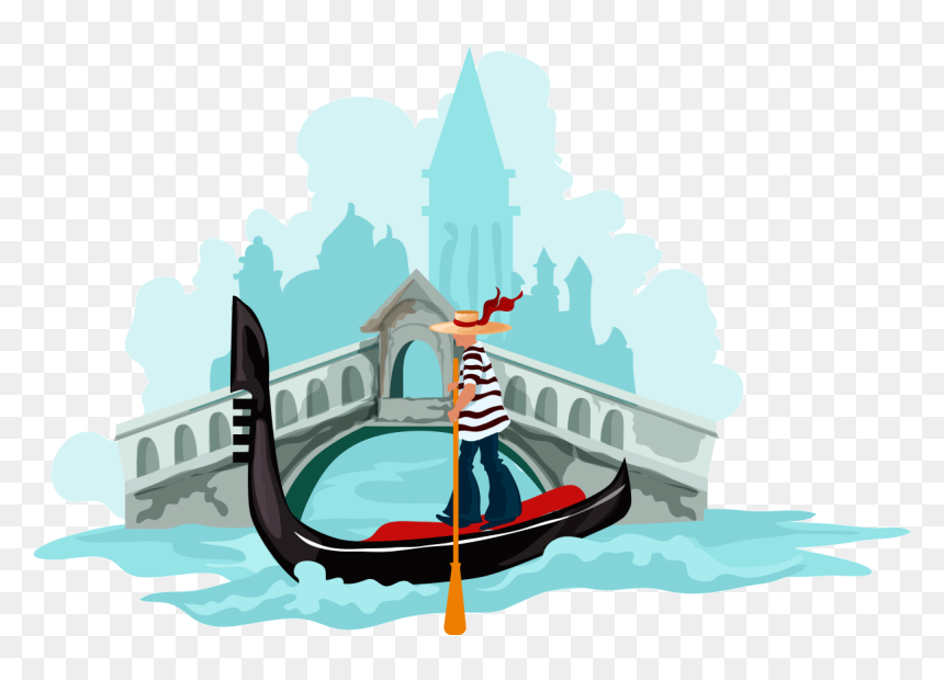 Sepia Drawing Architectural Venice - Venice Italy Png, Transparent Png - venice png