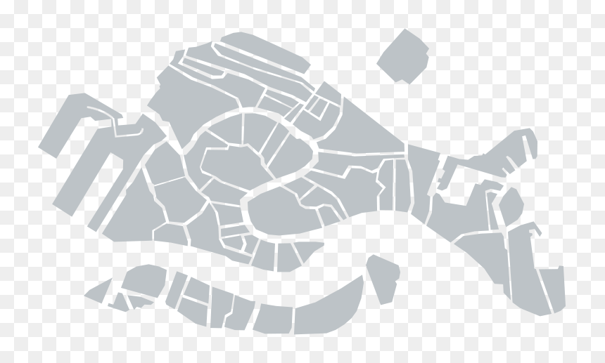 Venice Drawing City Map - Venice International University, HD Png Download - venice png