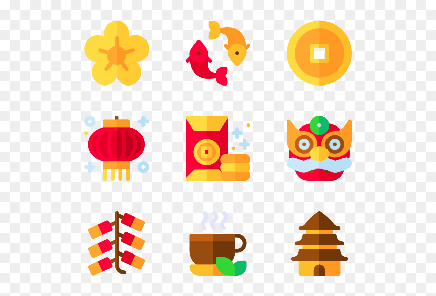 Fan Clipart Chineese - New Year Vector Icon Png, Transparent Png - fan icon png