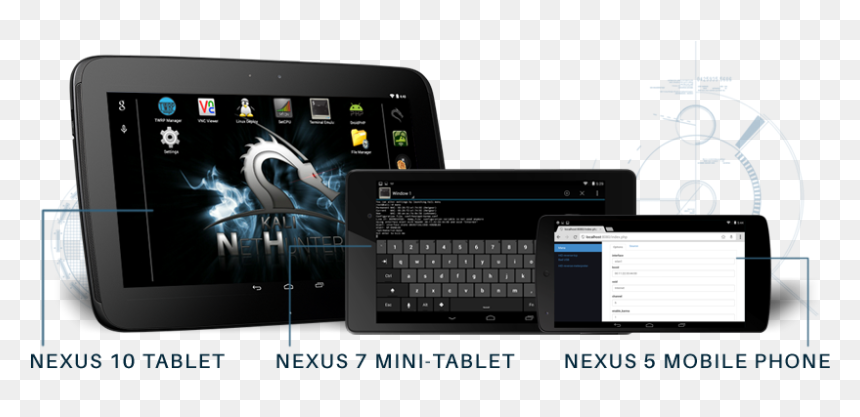 Nexus Nethunter Devices - Kali Nethunter, HD Png Download - kali linux logo png