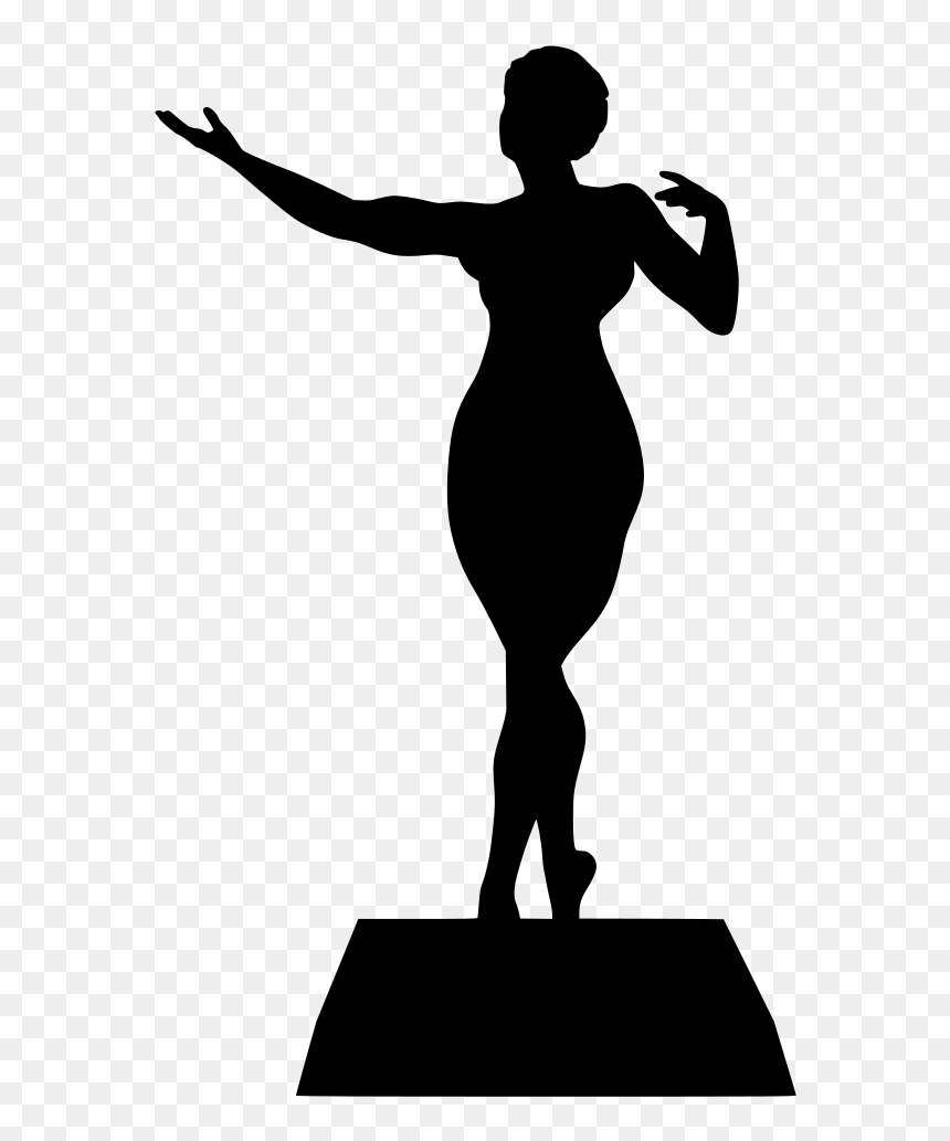 Silhouette, HD Png Download - marble statue png
